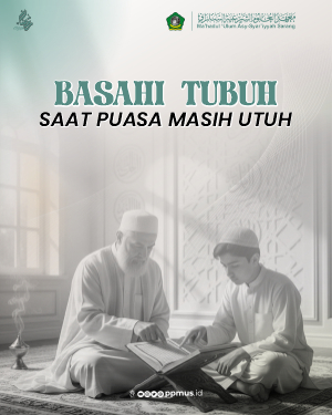 BASAHI  TUBUH SAAT PUASA MASIH UTUH